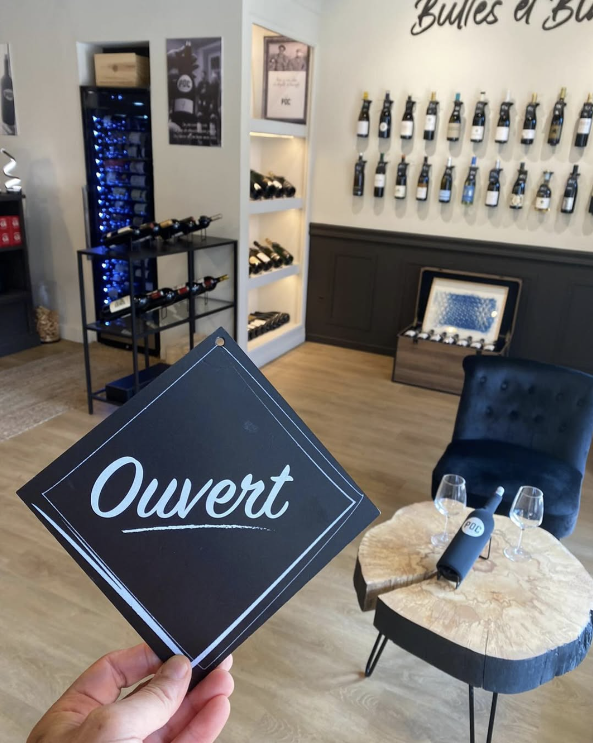 La boutique, pancarte Ouvert