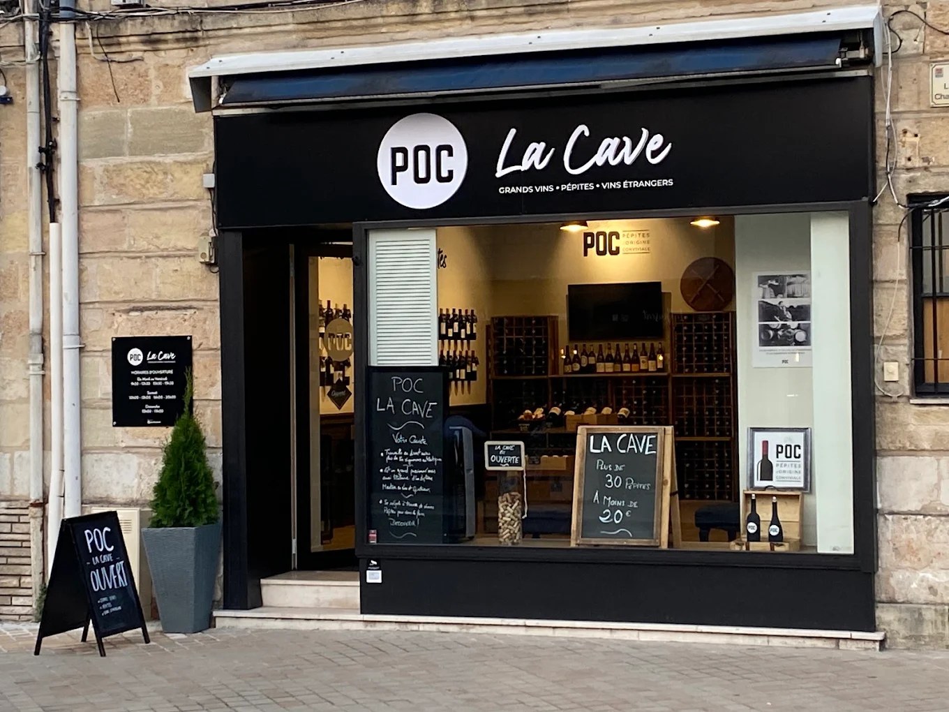 POC La Cave — accueil
